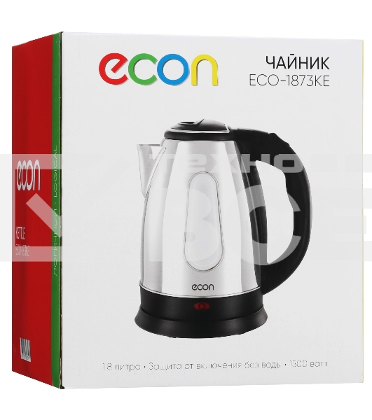 Чайник электрический ECON ECO-1873KE нержавейка