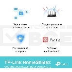 Роутер TP-Link Archer AX73 AX5400 Dual Band Wireless Gigabit Router, 1.5 GHz Tri-Core CPU, 1 GE WAN + 4 GE LAN ports, 1× USB 3.0 Port, support 1024-QAM, OFDMA, MU-MIMO, Airtime Fairness, Beamforming, 160MHz Channel Width, come with HomeShieldTM, support R, фото21
