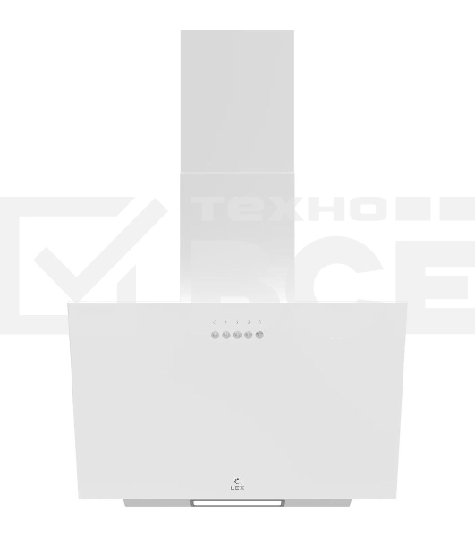 Вытяжка каминная LEX Moza 500 белая, 50 см, 590 куб. м/ч, 46 дБ