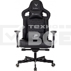 Кресло игровое Knight Hunter черный эко.кожа крестов. металл, фото3