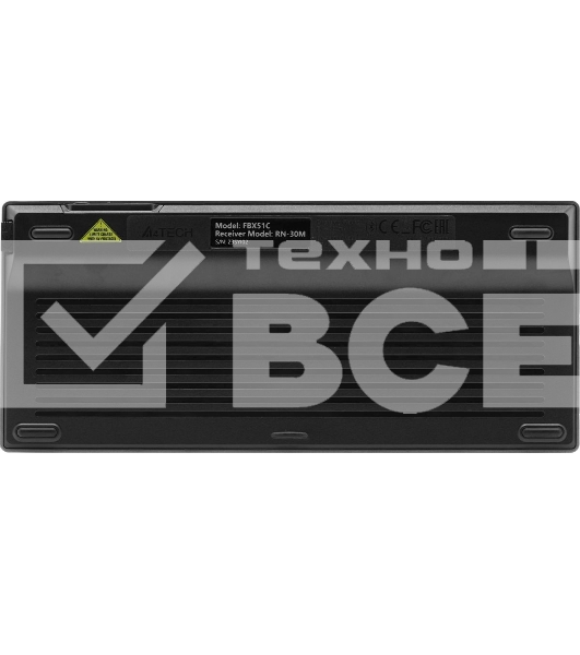 Клавиатура беспроводная A4Tech Fstyler FBX51C серый USB BT/Radio slim Multimedia