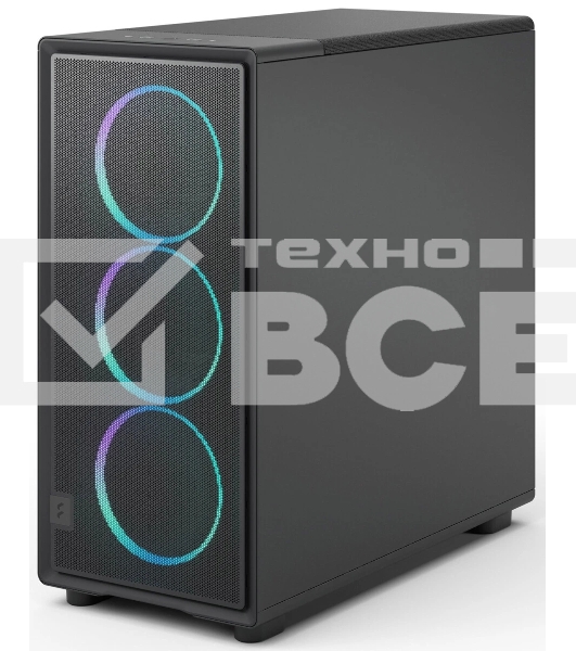 Корпус Fractal Design Epoch XL Black TG RGB Light Tint, Full-Tower, чёрный, 3 x 140 мм