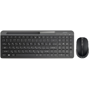 Комплект клавиатура+мышь Acer OCC402 беспроводной, USB, 1600 DPI, чёрный
