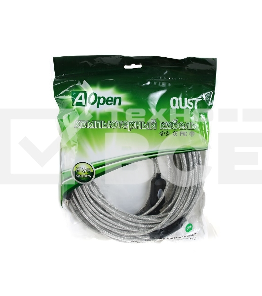 Кабель Aopen/VCOM ACU823-25M Кабель-адаптер USB2.0-repeater, удлинительный активный <Am-->Af> 25м Aopen<ACU823-25M>