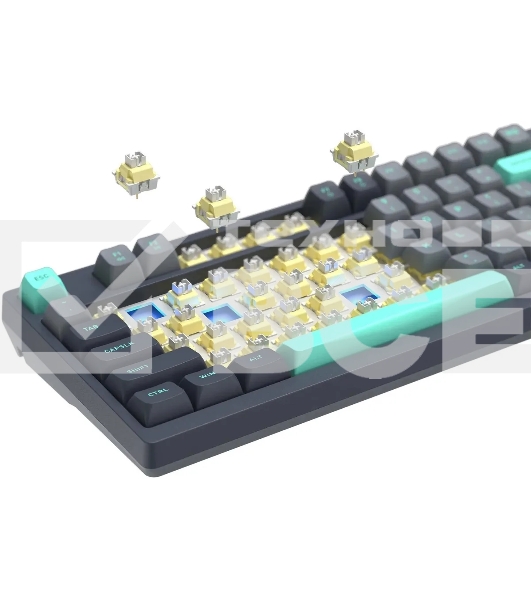 Клавиатура A4Tech Fstyler FS300 механическая черный/серый USB for gamer LED (FS300 PANDA ROCK)