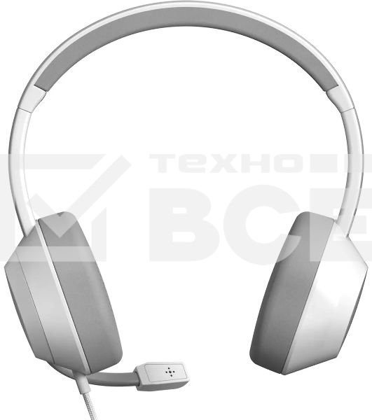 Наушники с микрофоном A4Tech Fstyler FH150U белый/серый 2м накладные USB оголовье (FH150U WHITE)