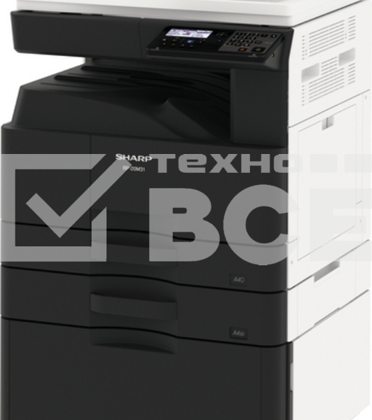 МФУ лазерный Sharp BP-20M24T, А3, ч/б, печ. до 24 стр/мин., 600 x 600 dpi, Ethernet, USB