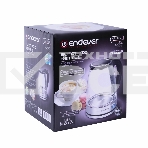 Чайник электрический Endever Skyline KR-345G стальной/черный, 2200 Вт, 1,8 л, сталь/стекло, 12 шт/уп., фото3