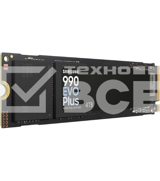 Накопитель SSD Samsung 990 EVO Plus, 4 ТБ, M.2 2280, PCIe 4.0 x4, NVMe 2.0, R/W 7250/6300