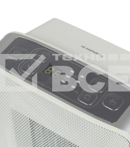 Тепловентилятор Vitek VT-2052 GY, серый, 1500 Вт, 20 м2, электронный термостат