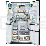 Холодильник Sharp SJWX99ABK серый, трехкамерный морозилка снизу 423/179л, фото12