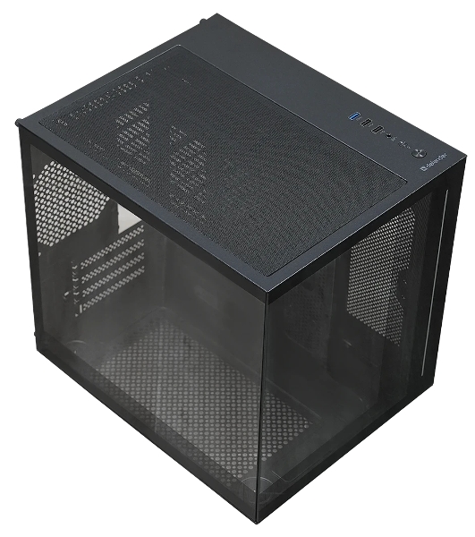 Компьютерный корпус Defender NovaCube черный,mATX,3fan,switchM/BSynс