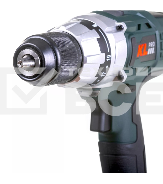 Профессиональный шуруповерт аккумуляторный Klpro KLNM18-00 (18В, без ЗУ и АКБ, 40Нм, 2 скорости, 20-ступений к/м, подсветка,в кейсе)