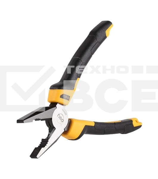 Комбинированные плоскогубцы Deli DL2008Z 200мм, сталь CrV, прорезиненная двухкомпонентная ручка