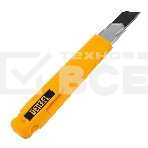 Нож Denzel 18 мм, сменное лезвие, SK4, метал. направляющая, клипса, нажимной фиксатор, фото4