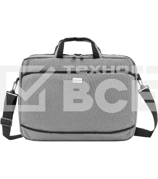 Сумка для ноутбука 15.6' Digma R-212 серый/черный полиэстер (R212GbK)