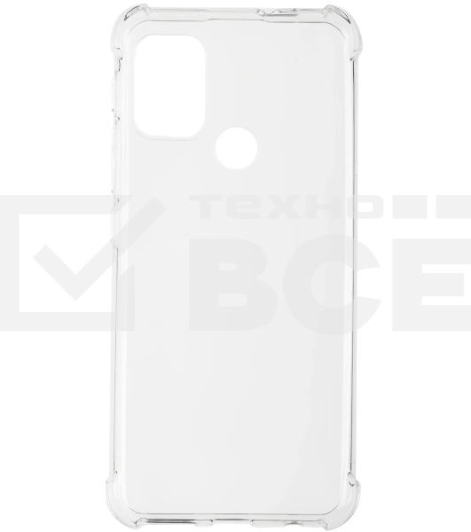 Чехол (клип-кейс) Brosco, для Motorola Moto G20, прозрачный moto-g20-hard-tpu-transparent