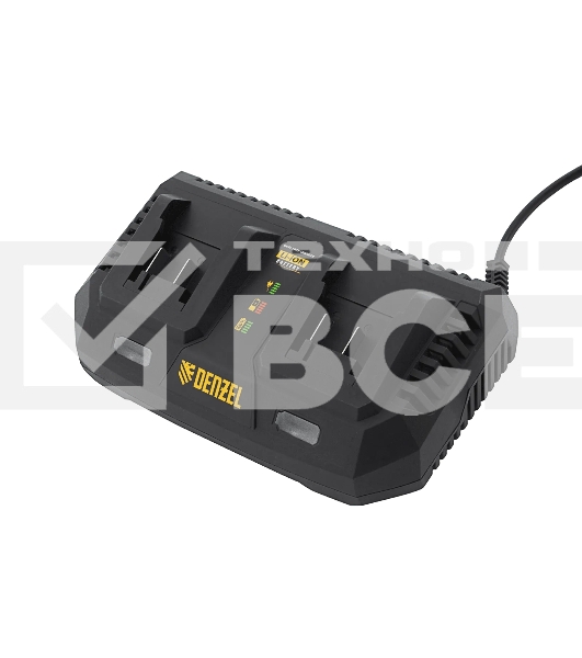 Устройство зарядное для аккумуляторов Denzel IBC-18-3.0-2, Li-Ion, 18В, 3,0 А, для двух батарей