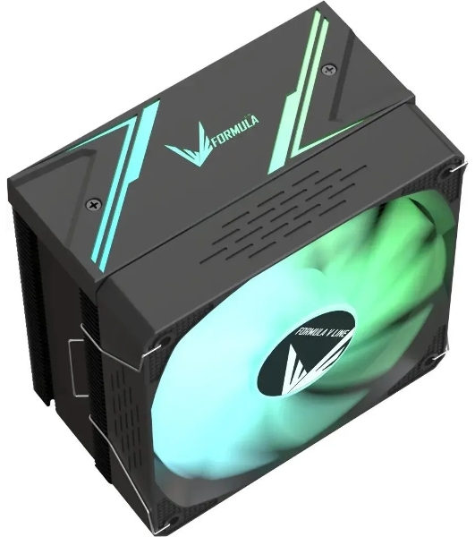 Устройство охлаждения(кулер) Formula Ice Burg ARGb Soc-AM5/AM4/1200/1700/1851 черный 4-pin 17-34dB Al+Cu 170W 552gr Ret (ICE BURG ARPW 4P BK)