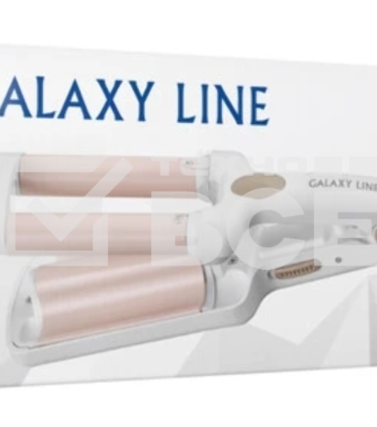 Щипцы для завивки волос Galaxy Line GL4667 белый/бежевый, 10 мм, 180 °C, 1 режим