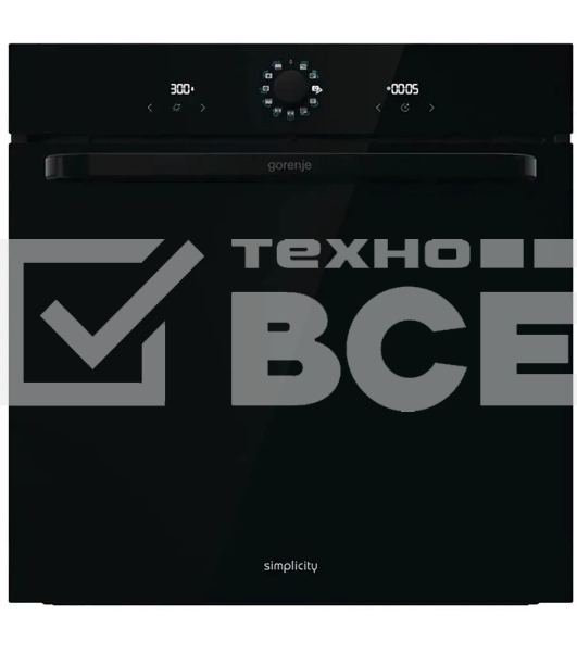 Духовой шкаф электрический Gorenje BOS67371SYB черный, встраиваемый