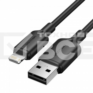 Кабель Vention USB 2.0 AM/Lightning 8M для iPad/iPhone 2.4A Черный
