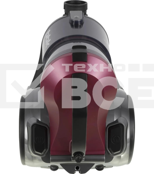 Пылесос BBK BV 1502 черный/темная вишня, 300/1600 Вт, уборка сухая, пылесборник контейнер, 2 л