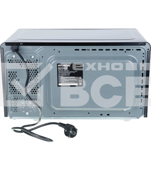 Микроволновая печь Hyundai HYM-M2007 черный/хром, 20 л, 700 Вт, переключатели - поворотный механизм