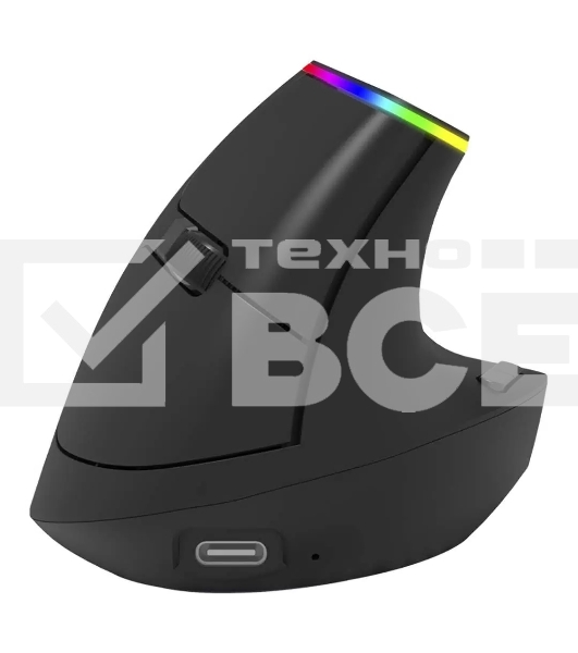 Мышь беспроводная Harper Gaming WGM-07 черный, 4000 dpi, радиоканал, Bluetooth, USB, кнопки - 6