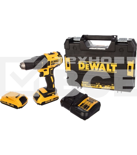 Аккумуляторная безударная бесщеточная дрель - шуруповерт XR DEWALT DCD777D2T-QW