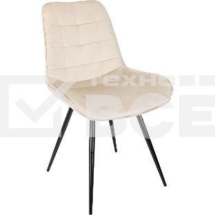 Стул для дома Бюрократ CH-K2_4 комплект 4 шт бежевый Holland 06 металл черный на ножках (CH-K2_1/HL07_4)