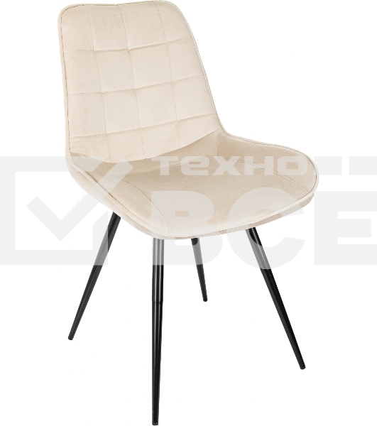 Стул для дома Бюрократ CH-K2_4 комплект 4 шт бежевый Holland 06 металл черный на ножках (CH-K2_1/HL07_4)