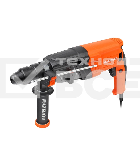 Перфоратор PATRIOT RH 243Q, SDS+, мощность 770 Вт, 2.6 Дж, 3 режима работы, быстросменный патрон QCC, макс.диаметр 24мм, глубиномер, кейс
