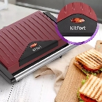Бутербродница Kitfort КТ-3639 750 Вт красный/черный, фото5