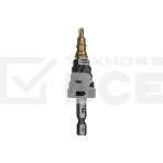 Сверло ступенчатое Denzel 4-6-8-10-12-14-16-18-20 мм, Р6М5, 6-гр. хвостовик 723603, фото6