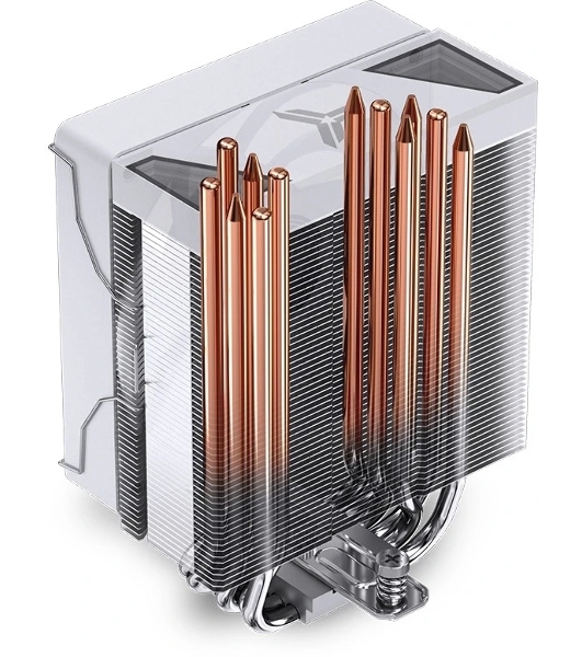 Кулер для процессора JONSBO CR-1000 V2 PRO ARGB (230W, 4-pin PWM, 157мм, Al/Cu, 6x6мм, ARGB, 1x120мм, 59.48CFM, 32.0dBA, 1500RPM, S: 1700/1200/115X, AM4/AM5 белый)