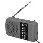 Радиоприемник Maxvi PR-03 grey (AM\FM, аналоговый тюнер, 2 х АА), фото 1