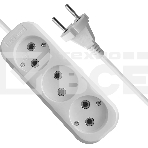 Удлинитель Defender B230 - 3 роз х 7 м, белый, фото4