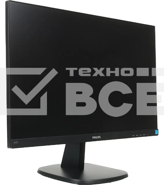 Монитор 23.8' Philips 243V7QDAB/00 IPS 1920x1080, 75 Гц, 4 мс, 16:9, 250 кд/м2, 1xHDMI, 1xDVI, 1xVGA, 1x3.5 мм, черный