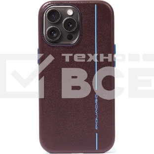 Чехол Piquadro для Apple iPhone 15 Pro Blue Square коричневый (AC6438B2/MO)