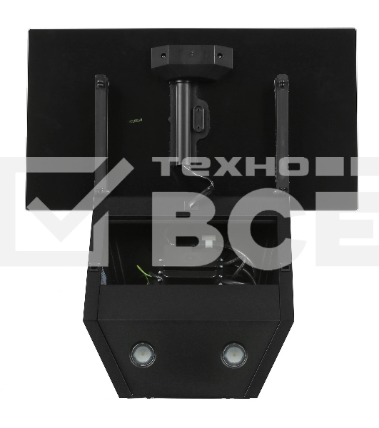 Вытяжка каминная MBS Alpinia 160 Glass Black черный стекло управление: кнопочное (1 мотор)