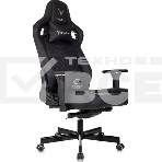 Кресло игровое Knight Hunter черный эко.кожа крестов. металл, фото 1