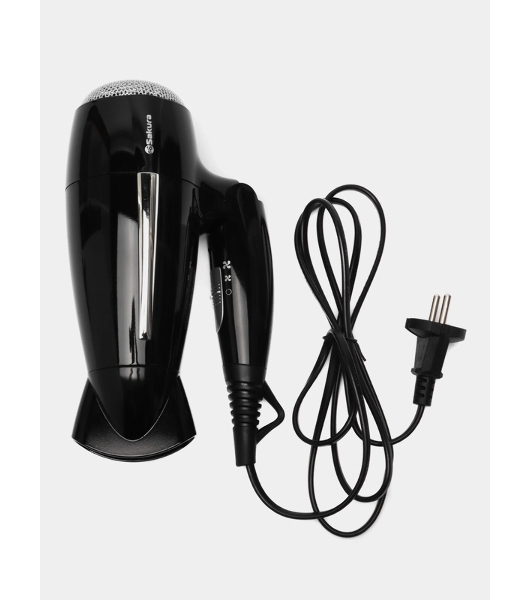 Фен Sakura SA-4042BK черный, 2000-2200 Вт, компактный