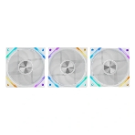 Вентилятор для корпуса Eurocase EU-FN120ARGB_12 WH YH1225 White,120 ARGB fan 3pin+AURA 5V3pin female and male connector with brown box,3pcs in big bro, фото9