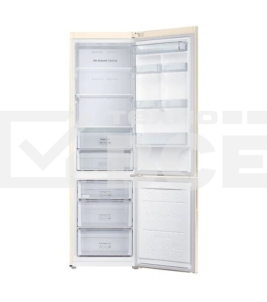 Холодильник Samsung RB37A5200EL/WT бежевый двухкамерный 269/118 л морозилка снизу