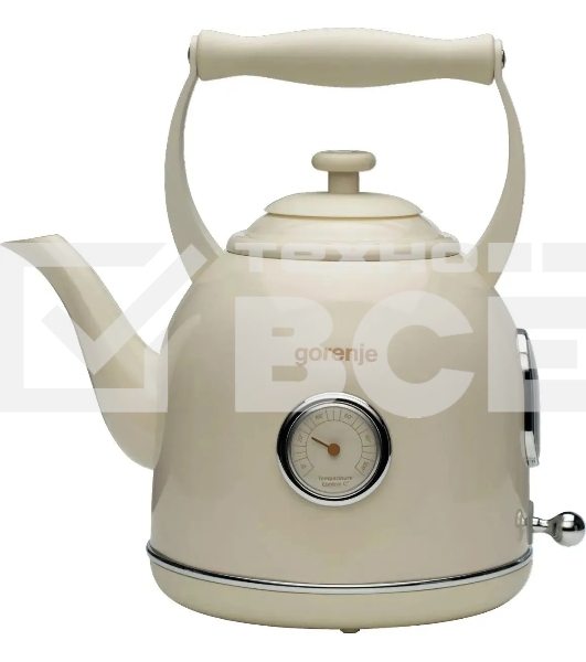 Чайник электрический Gorenje K17CLINGOR 1.7л. 2000Вт бежевый (корпус: металл)