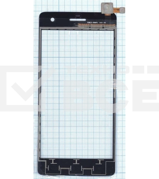 Сенсорное стекло (тачскрин) для Micromax Canvas Knight A350, черное