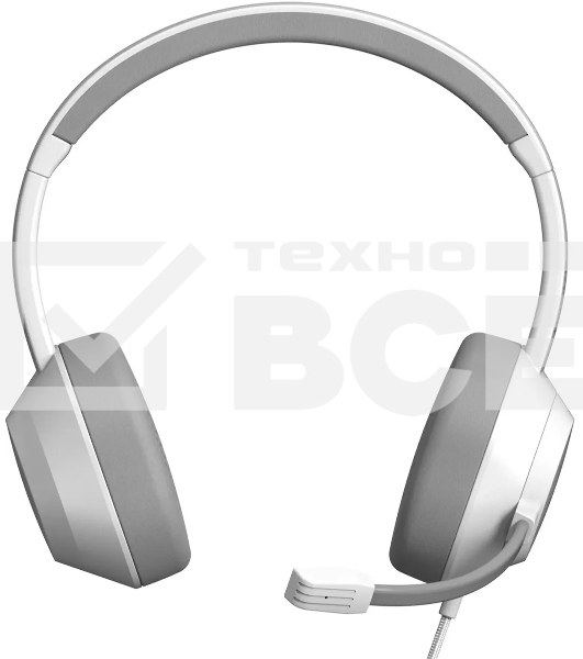 Наушники с микрофоном A4Tech Fstyler FH150U белый/серый 2м накладные USB оголовье (FH150U WHITE)