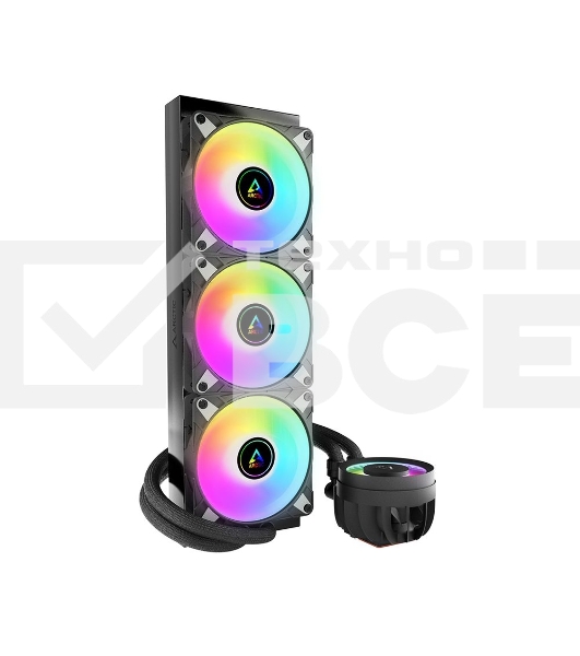Жидкостная система охлаждения Arctic Liquid Freezer III 360 A-RGB черный, 120 мм, алюминий, 2800 об/мин, 26 дБ, 4 pin, 230 Вт