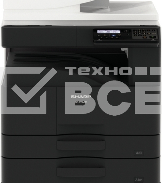 МФУ лазерный Sharp BP-20M24T, А3, ч/б, печ. до 24 стр/мин., 600 x 600 dpi, Ethernet, USB